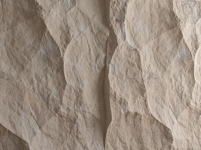 Modern rubble wall rubble background wall dissolved rock cement board 3d model