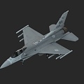 Fighting Falcon F16 aircraft 3d model