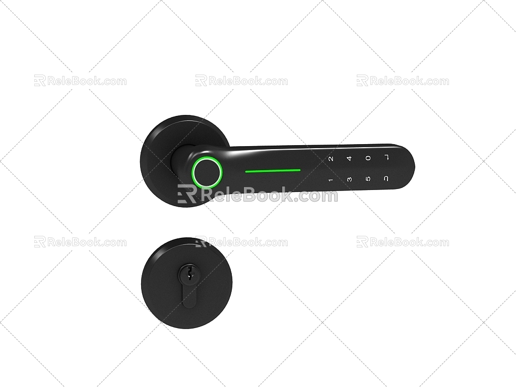 Modern Door Handle 3d model