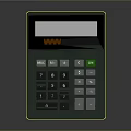 Modern Calculator Electronic Calculator Casio Calculator 3d model