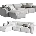 Modern Multiplayer Sofa 3d model
