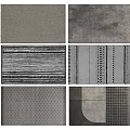 modern square carpet 3d model