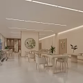 Modern Hospital Outpatient Clinic Waiting Area With Bright Lighting And Comfortable Seating
