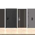 Modern Interior Doors With Different Styles And Black Gray Colors Design