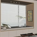 Modern Bay Window Bay Window Cushion Bay Window Cabinet Shutters Decorative Painting 3d model