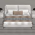 Double bed 3d model