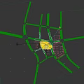 Aerial Planning of Modern Residential Complex With Green Spaces and Central Pool