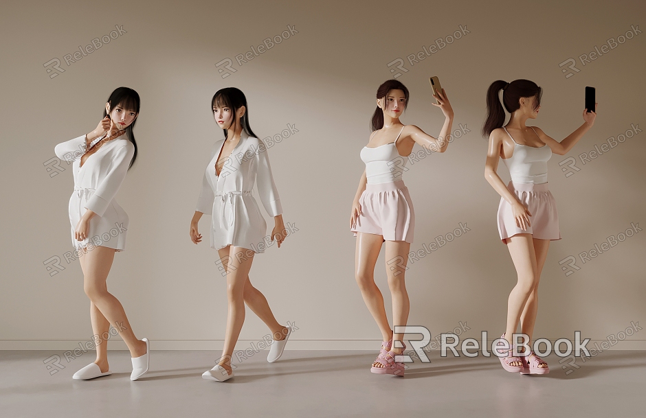 Bathrobe Beauty Figure model