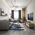 Nordic Apartment Single Apartment 3d model