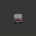 Red And Silver Fire Truck Model With Ladder Detailed Toy Design