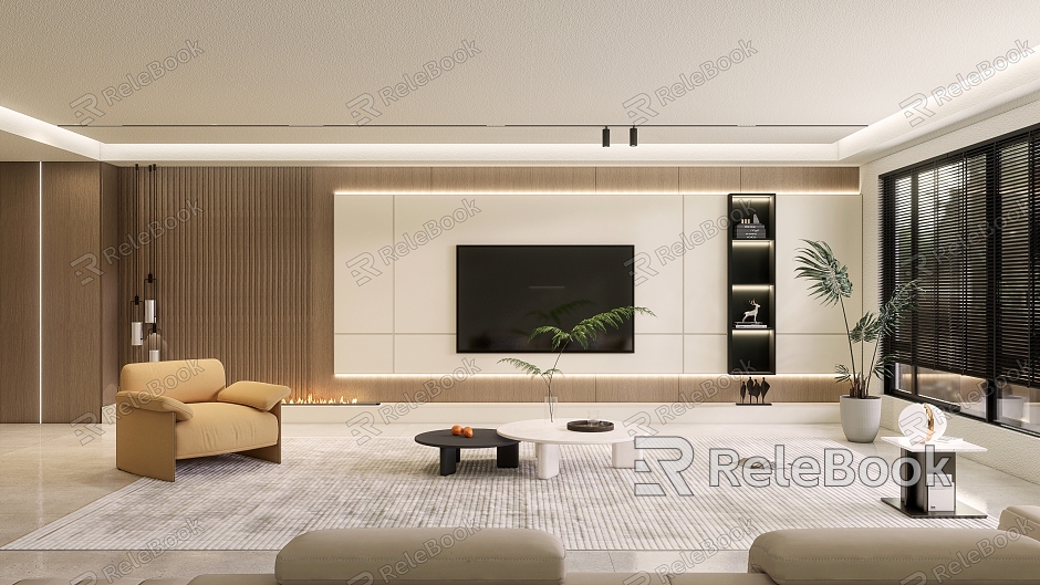 modern living room model