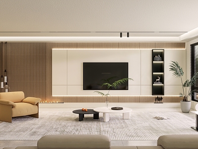 modern living room model