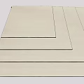 Light Colored Square Rugs Soft Textured Stacked For Modern Home Decor