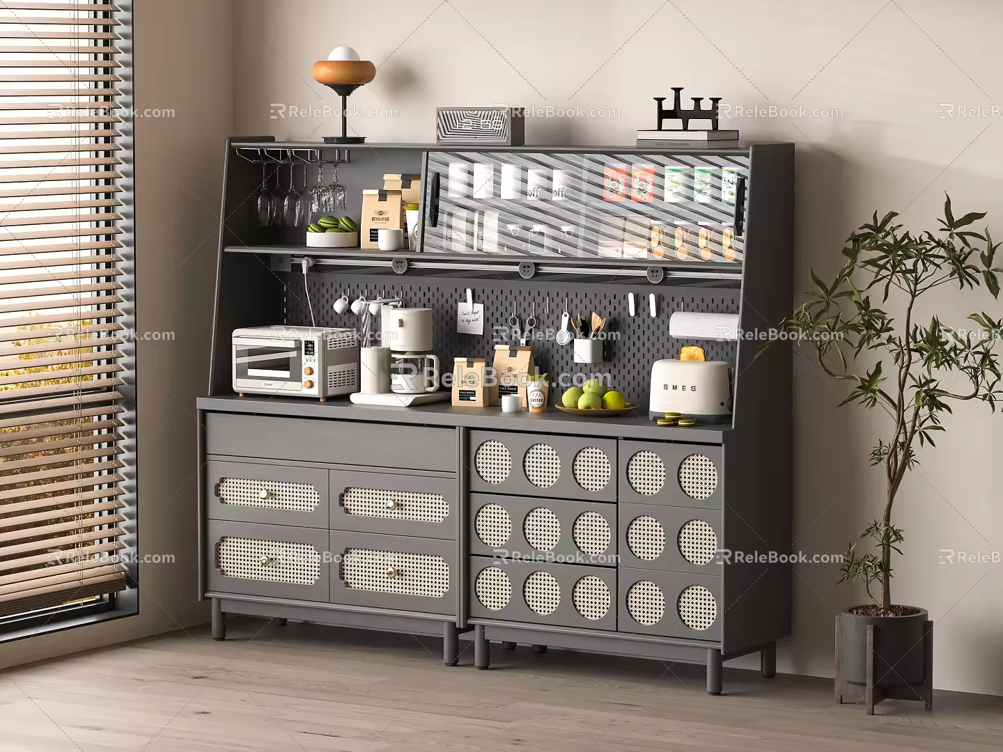 French Sideboard 3d model