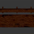 Wooden Outdoor Bench Featuring Natural Wood Grain and Simple Design for Garden