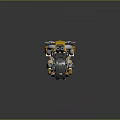 Futuristic Yellow Motorcycle Design With Sleek Body Mechanical Details And Rugged Tires