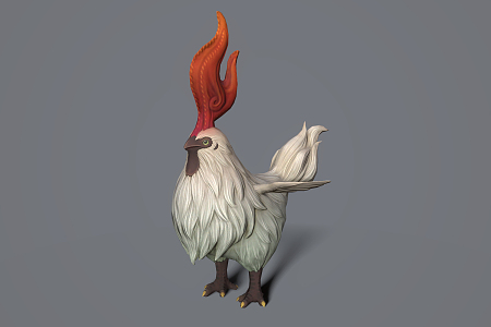 Modern Chicken Giggle Chicken 3d model