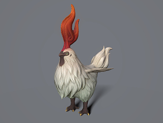 Modern Chicken Giggle Chicken 3d model