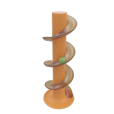 modern spiral slide 3d model modern spiral slide 3d model