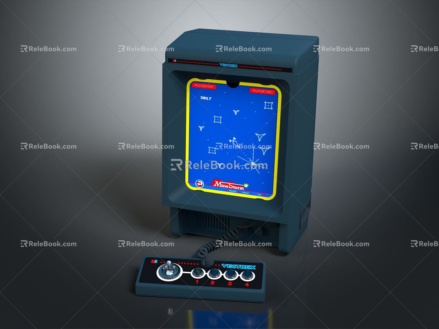 Game Machine Antique Game Machine Classical Game Machine Retro Game Machine 3d model