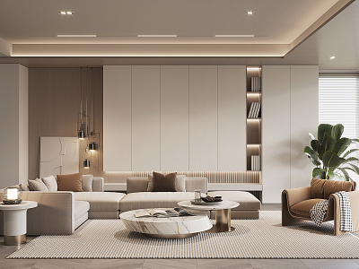 modern living room model