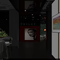 Modern Restaurant Interior With Red Black Decor Dining Tables Flowers And Pendant Lights