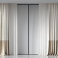 curtain gauze curtain 3d model