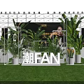 Elegant Check-in Experience At Grand Stage With Golden Lighting For Live Concert Event