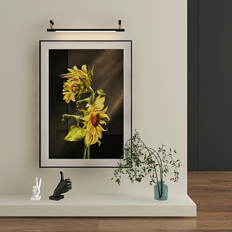 New Chinese Hanging Paintings 3d model