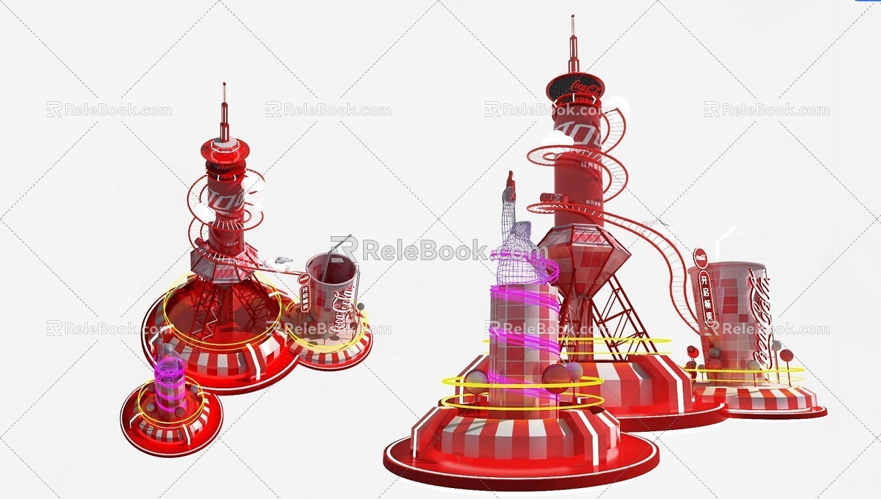 Coke Activity Meichen Pin Point 3d model