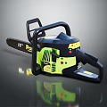 16 Inch Chainsaw with Black and Green Design Powerful Engine and Ergonomic Handle