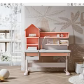 Modern Desk Children's Simple Desk Study Table 3d model