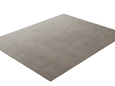 Square Rug In Gray Color Soft Material Modern Minimalist Style For Living Room 3d model