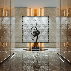 Light Luxury Away Entrance Away 3d model