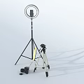 Essential Professional Photography Gear Setup With Ring Light Tripod And Camera