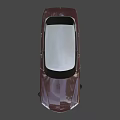 Vintage Burgundy Classic Sedan With White Roof And Sleek Exterior Design
