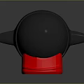 Cute Cartoon Penguin Character With Black Body Red Hood And Yellow Feet