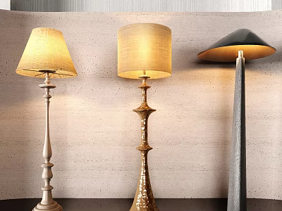 Modern floor lamp 3d model