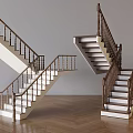 Various Staircase Designs With Wooden Handrails White Steps And Modern Interior Style