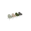 Stylish Single Sofa With Patterned Upholstery And Metal Legs For Living Room Interior