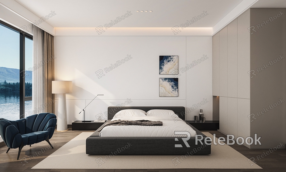 Modern Bedroom Minimalist Bedroom model