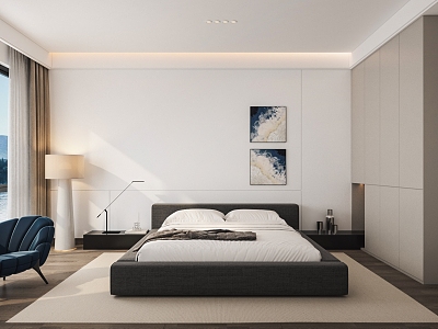 Modern Bedroom Minimalist Bedroom model