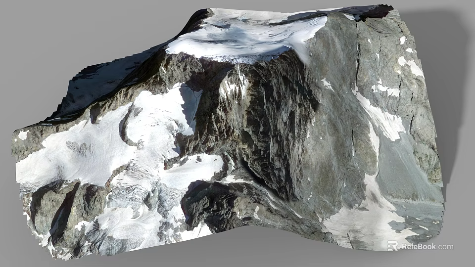 Natural Rockery Stone With Layered Structure And Rough Texture For Garden Decoration 3d model 
