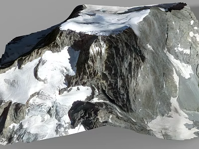 Natural Rockery Stone With Layered Structure And Rough Texture For Garden Decoration 3d model