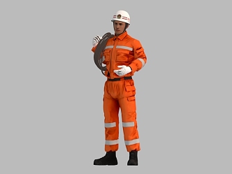 The Modern Rescue Team 3d model