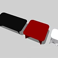 Modern Coffee Table Designs Featuring Black Red and White Colors for Living Room Decor