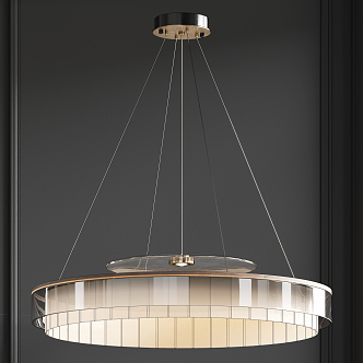 Light Luxury Chandelier 3d model