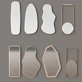 Stylish Decorative Mirrors With Various Unique Shapes And Modern Designs For Home Wall Decoration