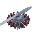 Engine Helicopter Engine Machinery 3d model
