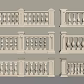 Various Styles Of Decorative Stone Railings With Classic Pillar And Spindle Designs